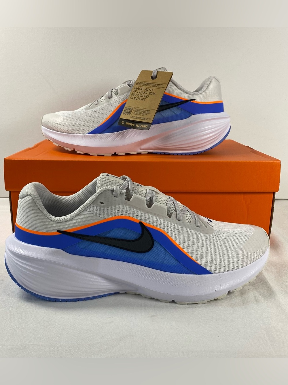 Nike Downshifter 14 Running Shoes Mens 11.5 Platinum Tint Noir IB1895-004 NWB